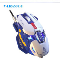 Jingyi Onikuma CW902 RGB Makrolu Kablolu Beyaz Optik Gaming Mouse