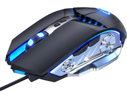 Huahai G3PRO RGB Sessiz Makrolu Kablolu Siyah Optik Gaming Mouse