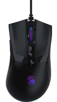 Bloody W90 Max RGB Makrolu Kablolu Siyah-Mor Optik Gaming Mouse