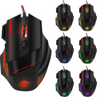 Huahai A907 RGB Makrolu Kablolu Siyah Optik Gaming Mouse