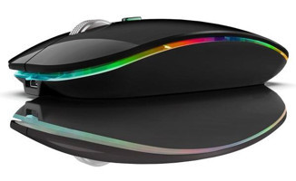 Decisive RGB Kablosuz Siyah Optik Mouse
