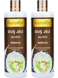 Naturix Yatıştırıcı Keçi Sütü Nemlendirici Duş Jeli 2x400 ml