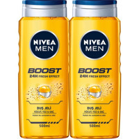 Nivea Men Boost Kafein Duş Jeli 2x500 ml