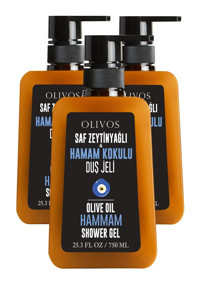 Olivos Besleyici Zeytinyağı Nemlendirici Duş Jeli 3x750 ml