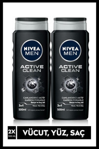 Nivea Men Active Clean Duş Jeli 2x500 ml