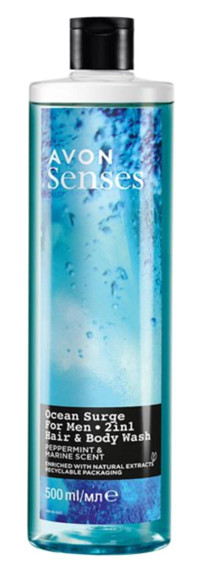 Avon Senses Ocean Surge Deniz Kokusu-Nane Duş Jeli 500 ml