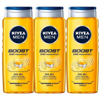 Nivea Men Boost Duş Jeli 3x500 ml