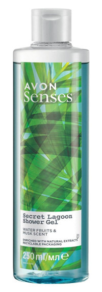 Avon Senses Secret Lagoon Misk Kokusu-Su Meyveleri Duş Jeli 250 ml