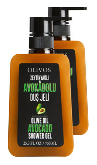Olivos Besleyici Avokado-Zeytinyağı Nemlendirici Duş Jeli 2x750 ml
