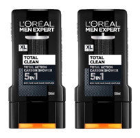 L’Oréal Paris Men Expert Total Clean 5'i 1 Arada Kömür Duş Jeli 2x300 ml