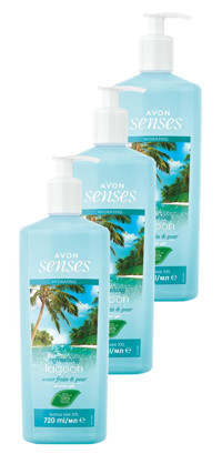 Avon Lagoon Nemlendirici Duş Jeli 3x720 ml