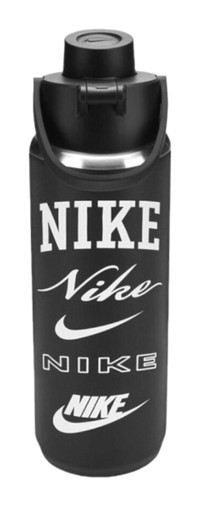 Nike Ss Recharge Graphic Chug Bottle Siyah Paslanmaz Çelik Spor Yetişkin Matara 720 ml