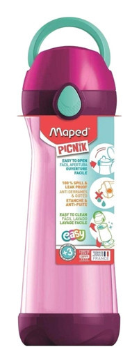 Maped Picnik 871616 Pembe Plastik Spor Yetişkin Matara 580 ml