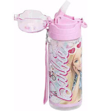Ottonya 41445 Barbie Pipetli Pembe Plastik Okul Çocuk Suluk 500 ml