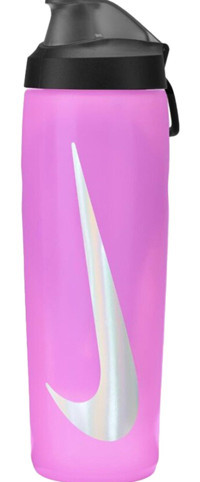 Nike Refuel Bottle Locking Lid Pembe Plastik Spor Yetişkin Matara 720 ml