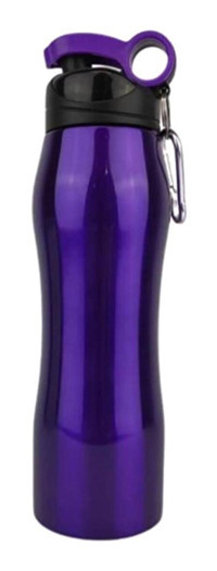 Mikro Mt2627P Mor Çelik Spor Yetişkin Matara 750 ml