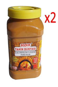 Bozkır Tahin Dünyası Odun Ateşi Çifte Kavrulmuş Organik Glutensiz Kepeksiz Tahin 2x935 gr
