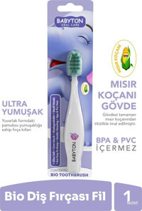 Babyton Fil Yumuşak Manuel Çocuk Diş Fırçası Mor