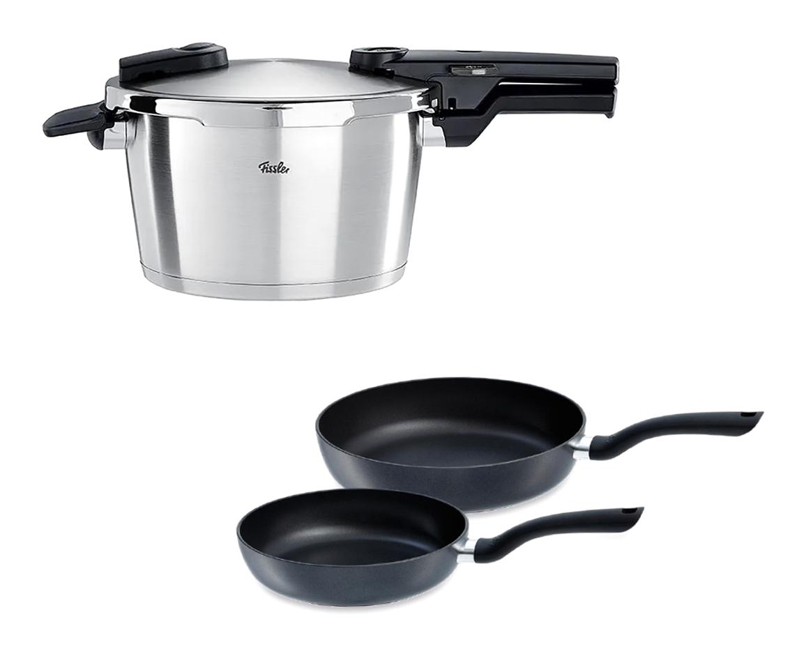 Fissler Vitaquick Premium Clipso Kapak Çelik 4.5 lt Düdüklü Tencere Siyah