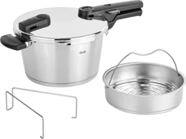 Fissler Vitaquick Black Clipso Kapak Çelik 4.5 lt Düdüklü Tencere Siyah