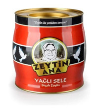 Zeytin Ana Az Tuzlu Sele Salamura Siyah Zeytin Teneke 2 kg