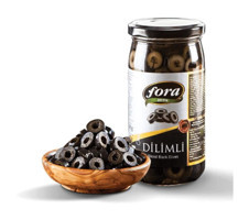 Fora Az Tuzlu Sele Dilimli Siyah Zeytin Kavanoz 160 gr