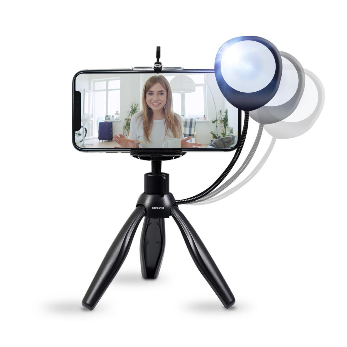 Onyo ONY15 Işıklı Masaüstü Kademeli Evet Tripod