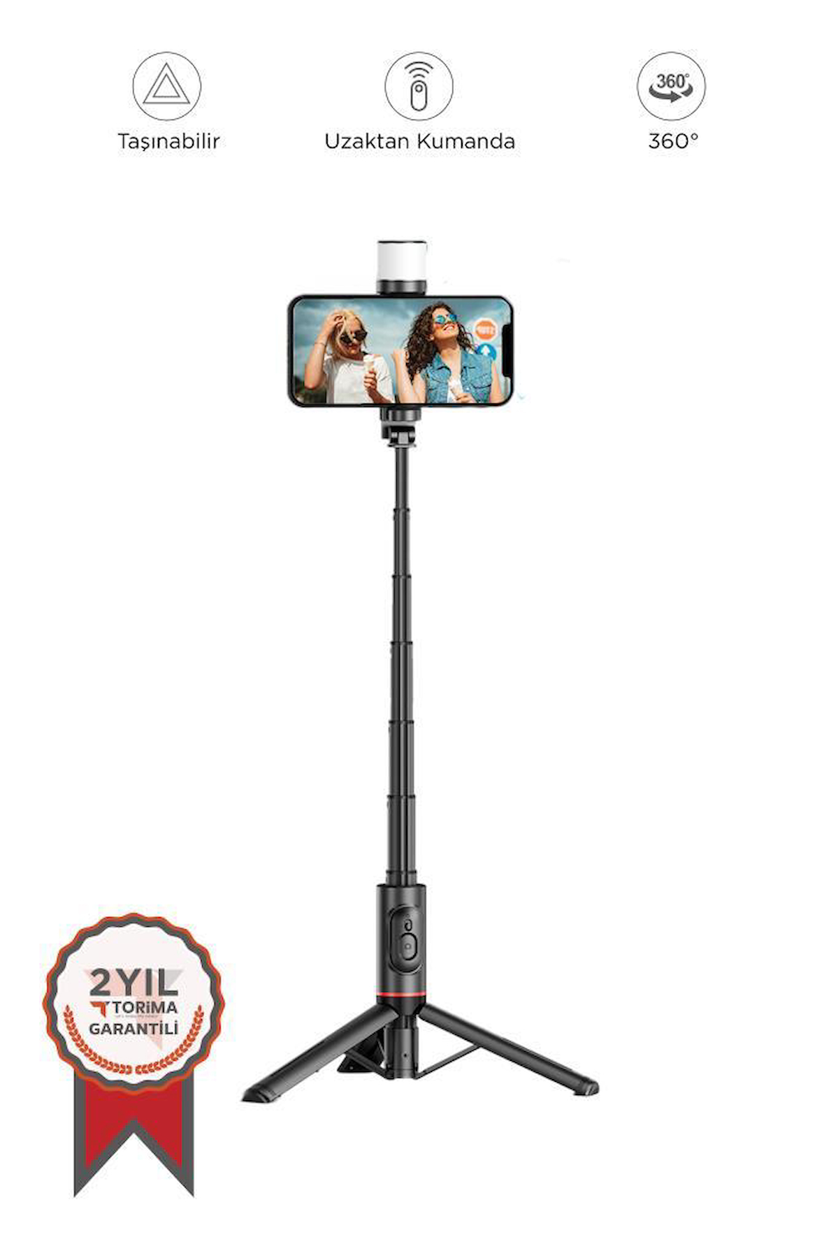 Torima Q12S Işıklı Masaüstü Kademeli Evet Tripod