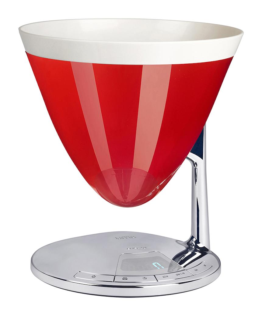 Bugattı Dijital Hassas Hazneli 3 kg Mutfak Tartısı Kırmızı