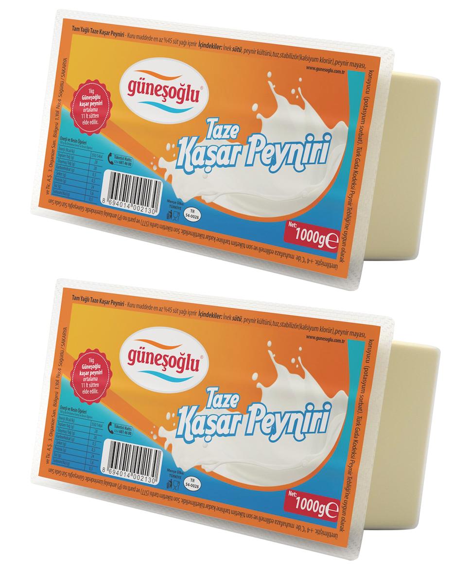 Güneşoğlu Kaşar Peynir 2x1 kg