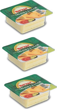 Kervan Dilimli Kaşar Peynir 3x225 gr