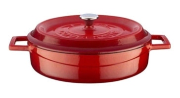 Lava Demir Döküm 24 cm Basık Tencere