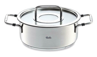 Fissler Bonn Cam Kapaklı Çelik 24 cm Derin Tencere
