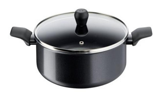 Tefal B55646 Cam Kapaklı Titanyum 24 cm Derin Tencere