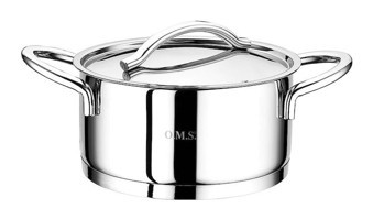 Oms Collection 1731 Paslanmaz Çelik 24 cm Derin Tencere