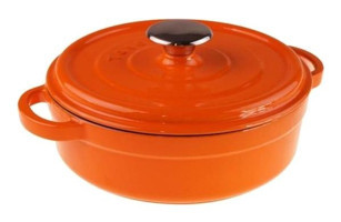 Bambum Caste Demir Döküm 24 cm Basık Tencere