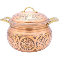 Copperdone El İşlemeli Bakır 22 cm Derin Tencere