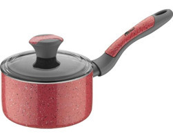 Brioni Graneed Cam Kapaklı Granit 16 cm Derin Sos Tencere