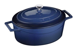 Lava Döküm 25 cm Derin Tencere Mavi
