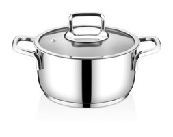 Cookcase Galaxy İndüksiyon Cam Kapaklı Çelik 26 cm Derin Tencere
