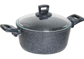 Karaca Bio Cold Stone Cam Kapaklı Granit 20 cm Derin Tencere