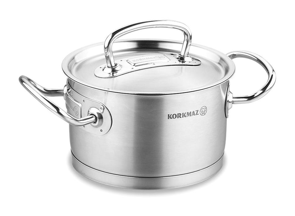 Korkmaz Proline Satin Paslanmaz Çelik 16 cm Derin Tencere