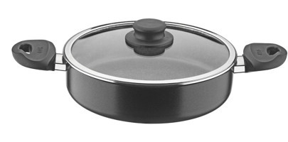 Cem Dynamic Stone Cam Kapaklı Alüminyum 28 cm Karnıyarık Tencere