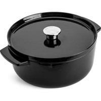 Kitchenaid Demir Döküm 26 cm Derin Tencere Siyah