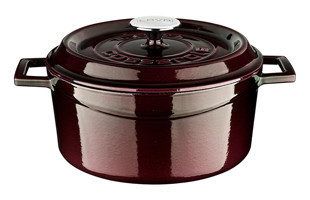 Lava Premium Demir Döküm 24 cm Derin Tencere Mor