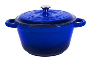 Lava New Heritage Demir Döküm 26 cm Derin Tencere Mavi