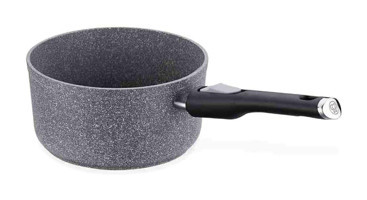 Korkmaz Palma Pratik A3920 Cam Kapaklı Granit 20 cm Derin Tencere