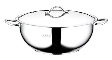 Oms Collection Paslanmaz Çelik 30 cm Derin Tencere