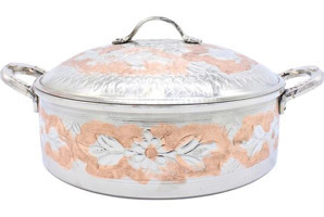 Copperdone El İşlemeli Bakır 25 cm Derin Tencere