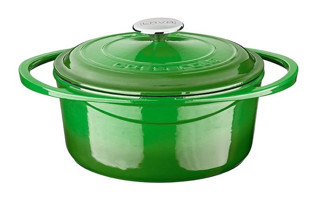 Lava Döküm 24 cm Derin Tencere Yeşil